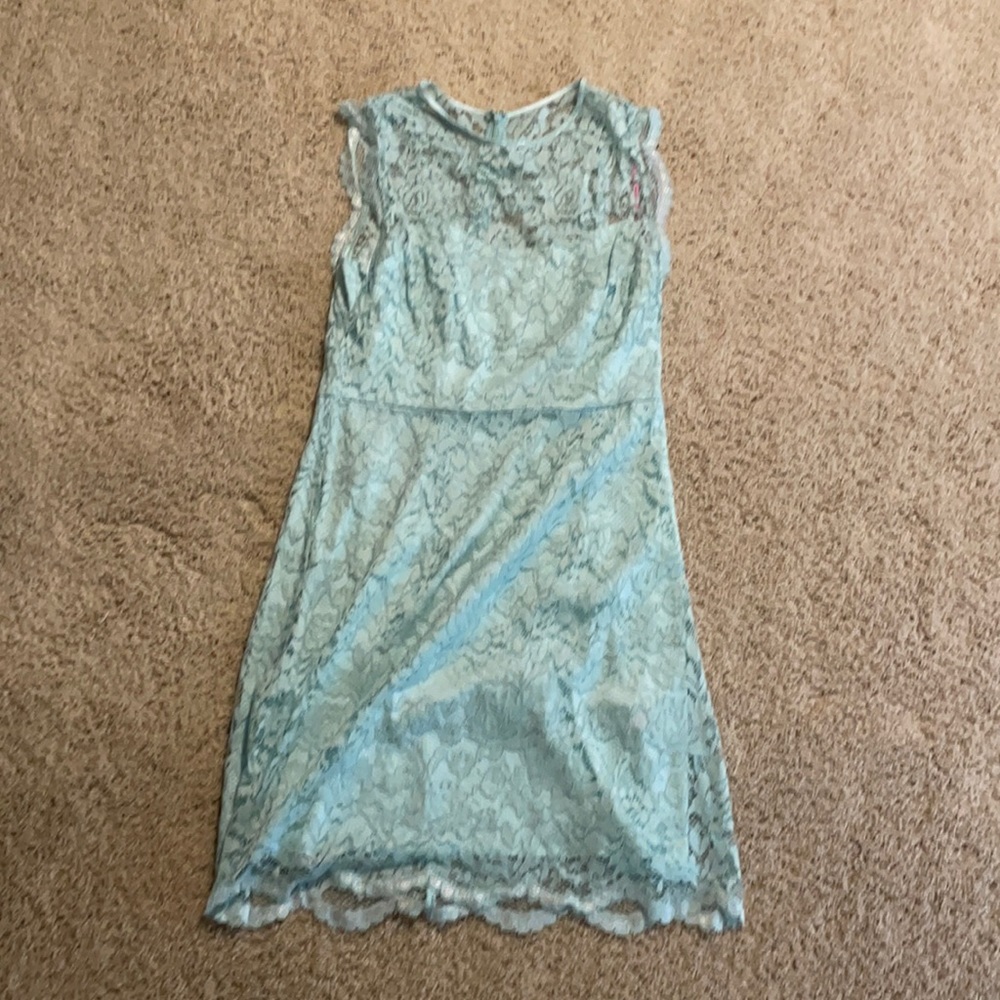 Aqua Betsey Johnson summer dress.